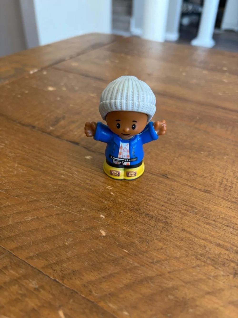 Fisher Price Little People boy with beanie as is